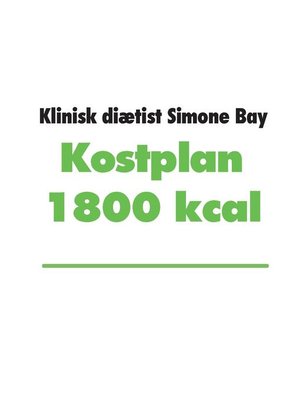 cover image of Kostplan 1800 kcal